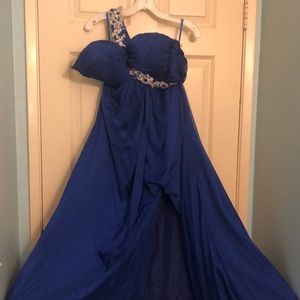 Blue prom dress